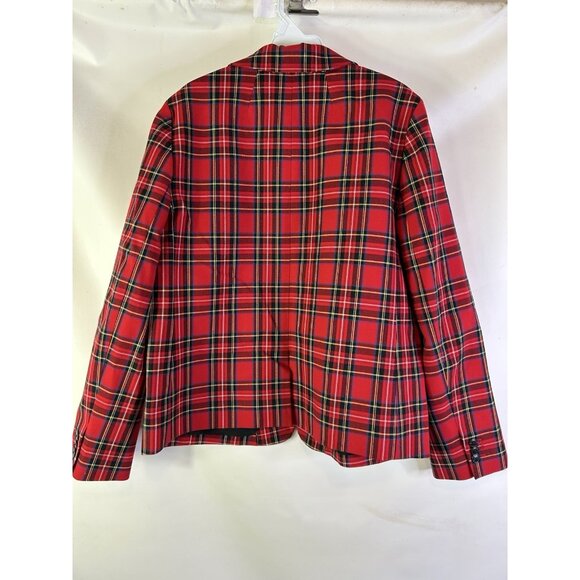J.Crew Factory Tartan Plaid 2 Button Blazer Jacket BU285 - Picture 6 of 8